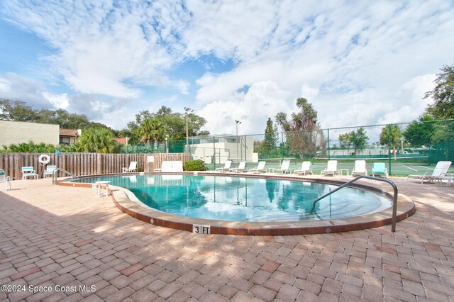 view of pool with a patio