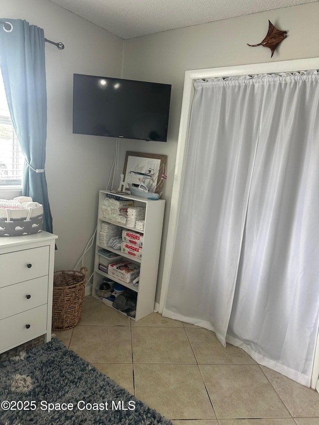 view of tiled bedroom