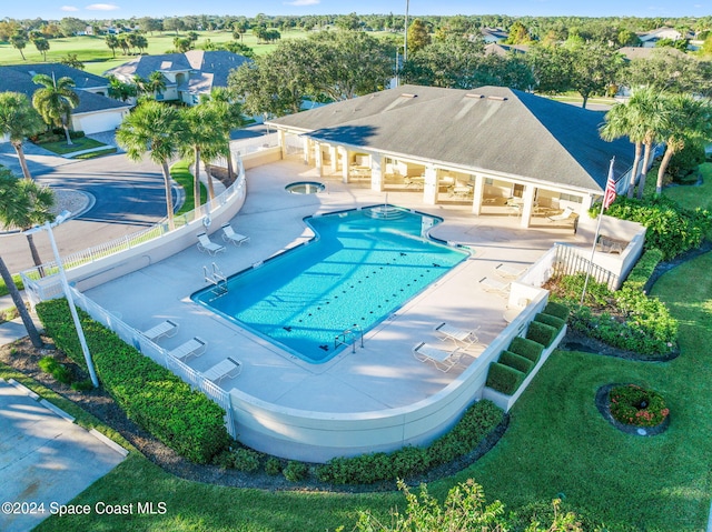 view of pool with a patio