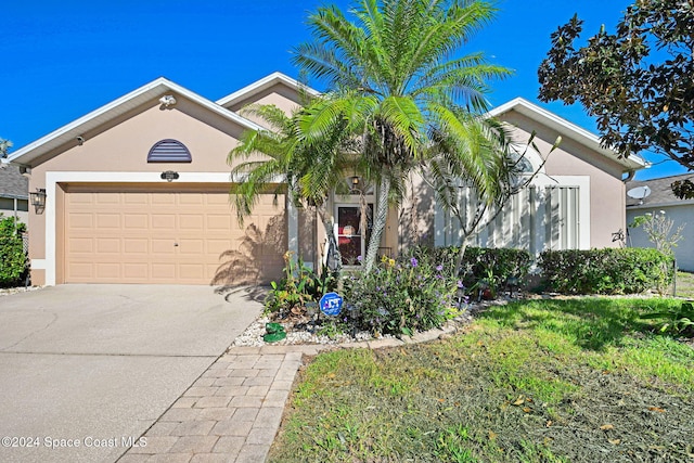 view of front of house featuring a garage