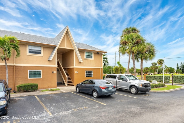 view of parking / parking lot