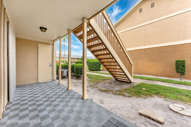 view of patio / terrace featuring cooling unit