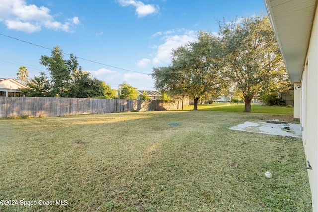 view of yard