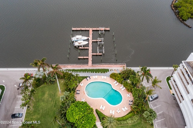 2505 S Ocean Blvd Unit 5030, West Palm Beach, FL 33407 - view of property location with a pool area and a nearby body of water