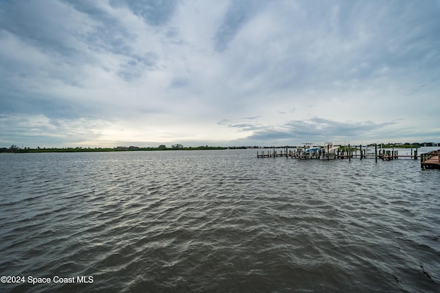 2505 S Ocean Blvd Unit 5030, West Palm Beach, FL 33407 - dock area featuring a water view and boat lift