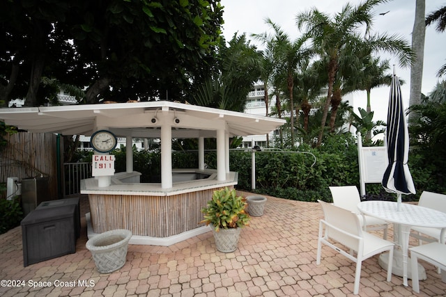 2505 S Ocean Blvd Unit 5030, West Palm Beach, FL 33407 - view of patio featuring a gazebo