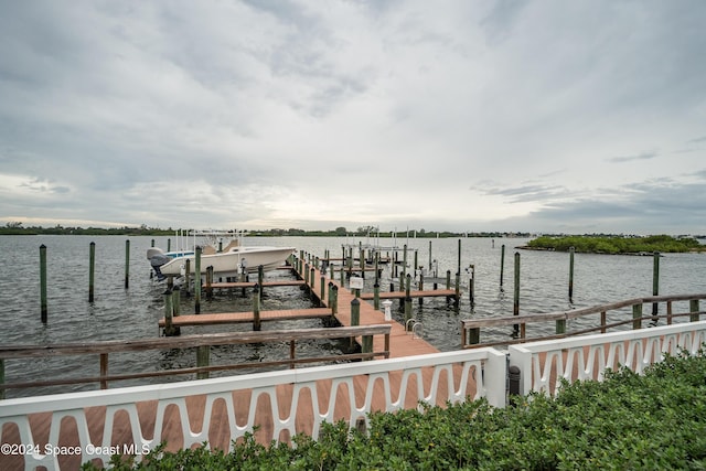 2505 S Ocean Blvd Unit 5030, West Palm Beach, FL 33407 - dock with a water view and boat lift