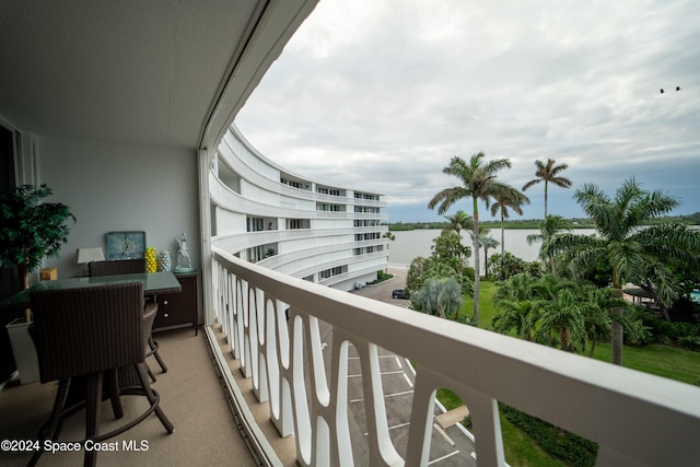 2505 S Ocean Blvd Unit 5030, West Palm Beach, FL 33407 - balcony with a water view