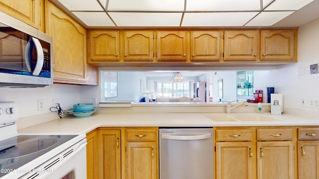 kitchen featuring appliances with stainless steel finishes and sink