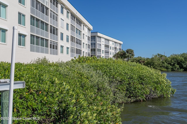 view of property featuring a water view