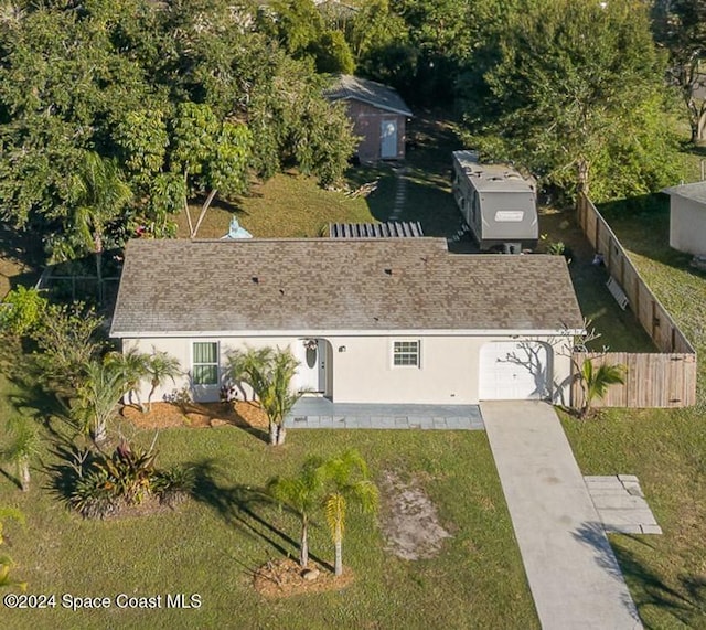 birds eye view of property