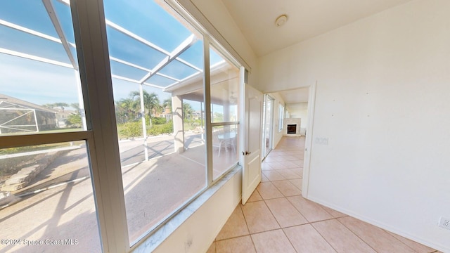 view of sunroom