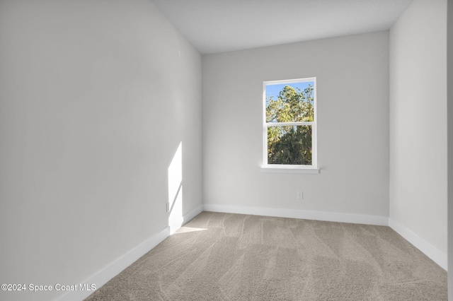 view of carpeted empty room