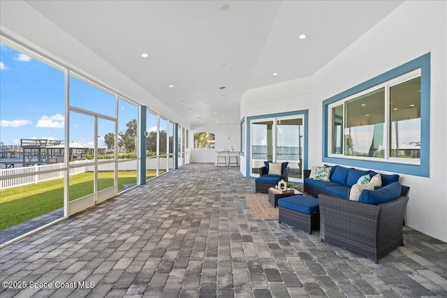 view of sunroom / solarium