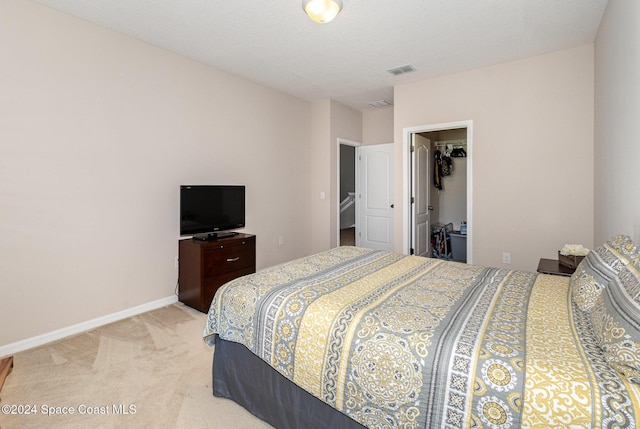 bedroom with carpet flooring