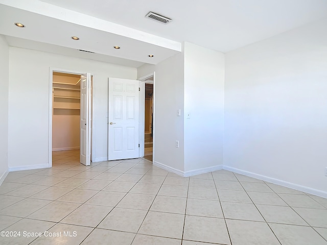 view of tiled empty room