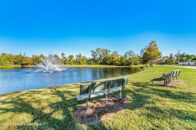 view of water feature