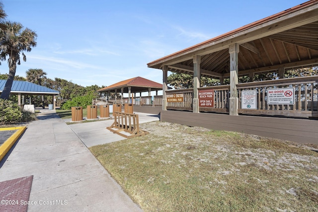 surrounding community with a gazebo