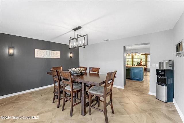 view of dining area