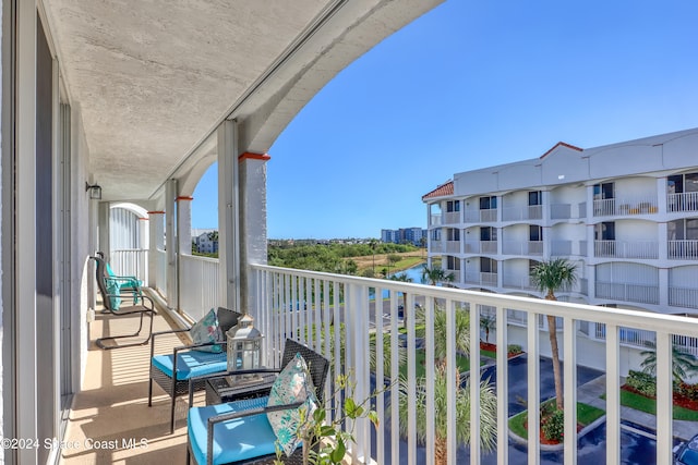 view of balcony