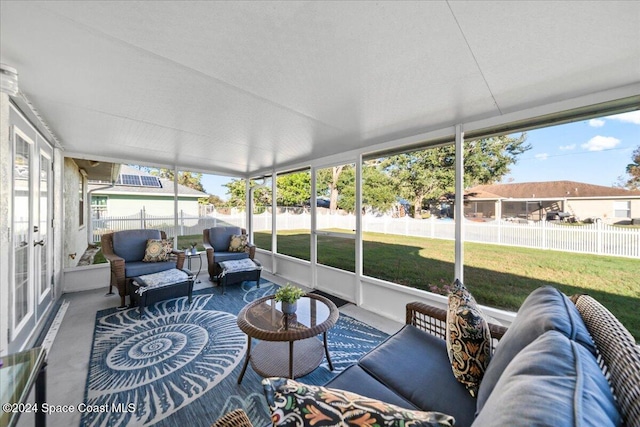 sunroom featuring a healthy amount of sunlight