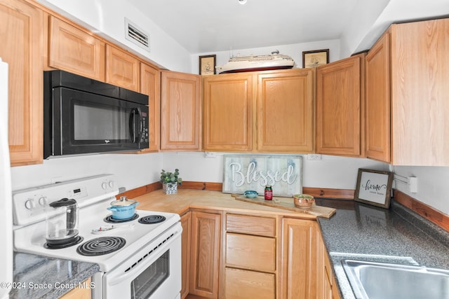 kitchen featuring electric range