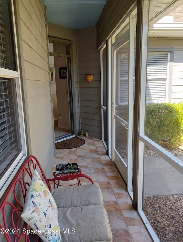 view of sunroom / solarium