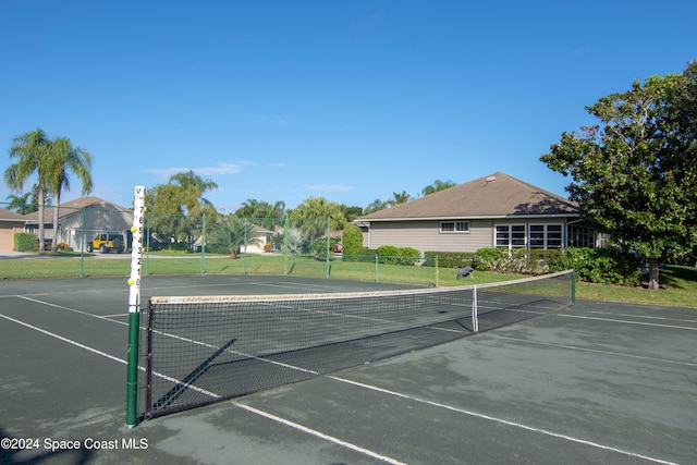 view of sport court