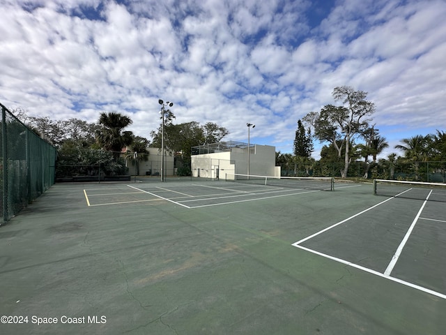 view of tennis court