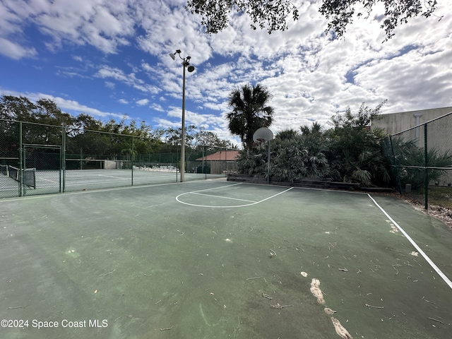 view of sport court