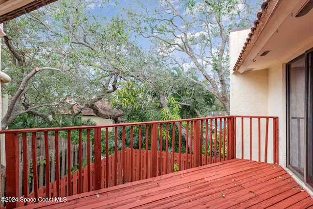 view of deck