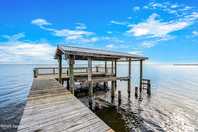 100 Bonita St, Titusville, FL 32780 - dock featuring a water view