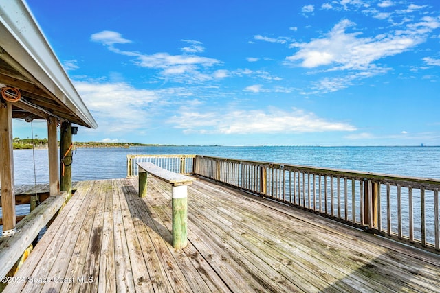 100 Bonita St, Titusville, FL 32780 - dock area with a water view