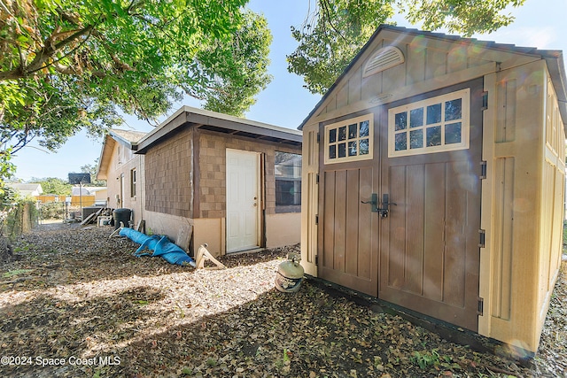 view of outbuilding