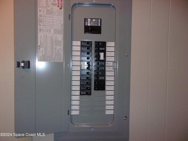 utility room with electric panel