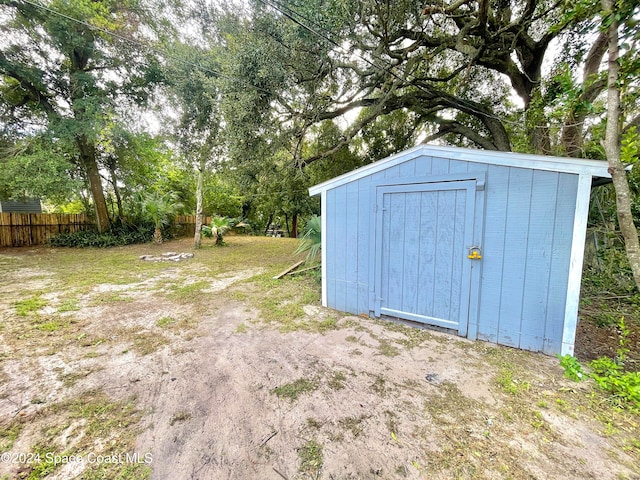 view of outdoor structure