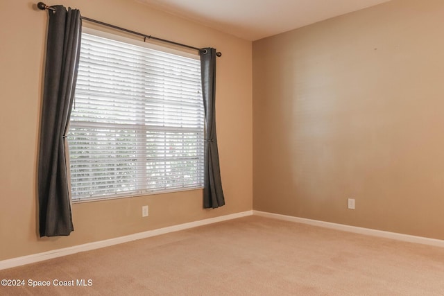 carpeted empty room with a healthy amount of sunlight