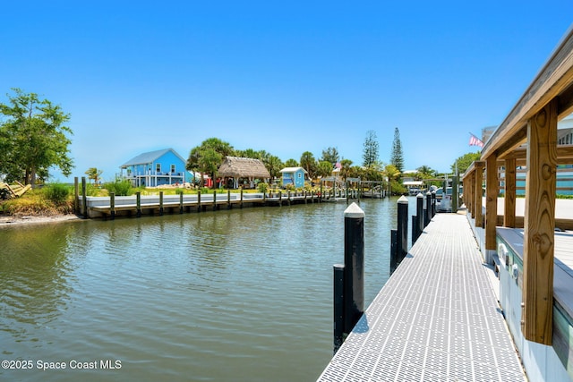 36 Vip Is Unit A, Grant, FL 32949 - dock area with a water view