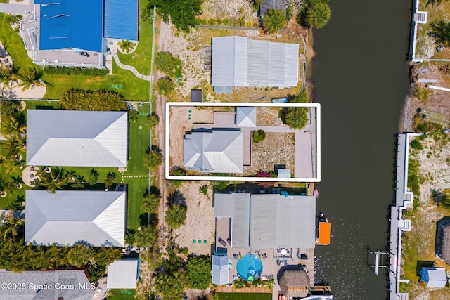 36 Vip Is Unit A, Grant, FL 32949 - bird's eye view of a pool and a large body of water