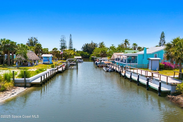36 Vip Is Unit A, Grant, FL 32949 - dock area with a water view