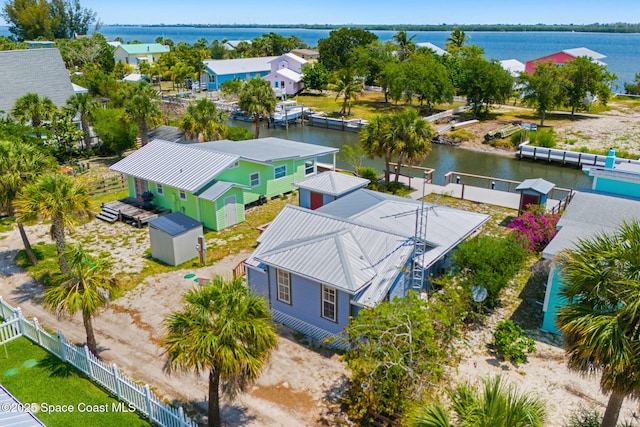 36 Vip Is Unit A, Grant, FL 32949 - aerial view of residential area featuring a nearby body of water