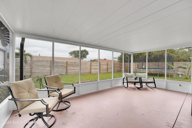 view of sunroom / solarium