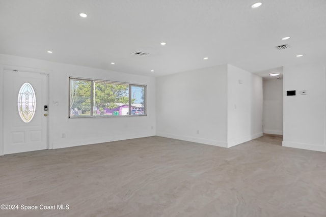 view of unfurnished living room