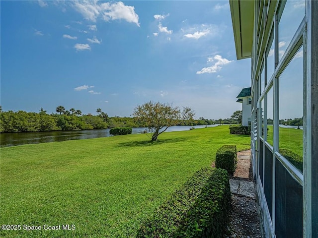 2800 Indian River Blvd Unit L-2, Vero Beach, FL 32960 - view of green lawn featuring a water view