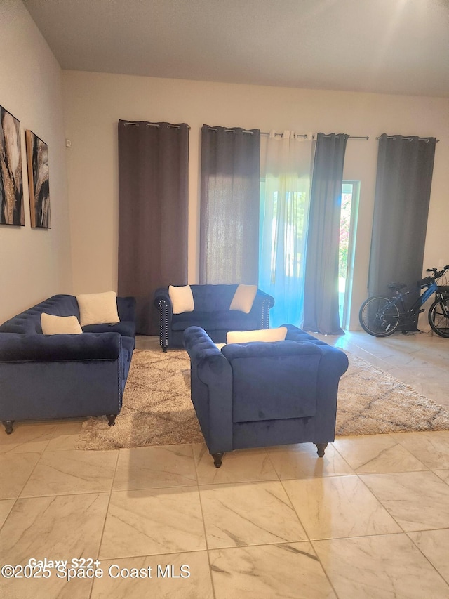 1631 Wake Forest Rd NW, Palm Bay, FL 32907 - living room with marble finish floor