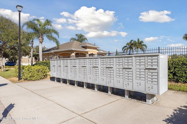 view of community featuring a mail area