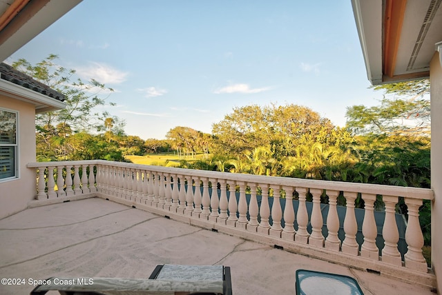 view of balcony