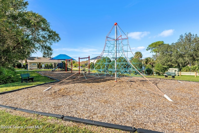 view of play area