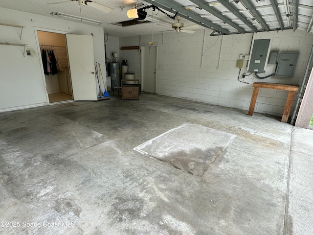 7444 Glenwood Rd, Cocoa, FL 32927 - garage with electric panel and a garage door opener