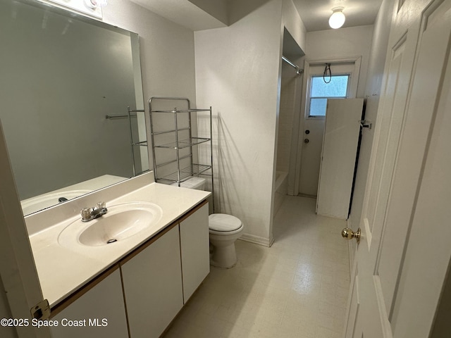 7444 Glenwood Rd, Cocoa, FL 32927 - bathroom featuring vanity and washtub / shower combination